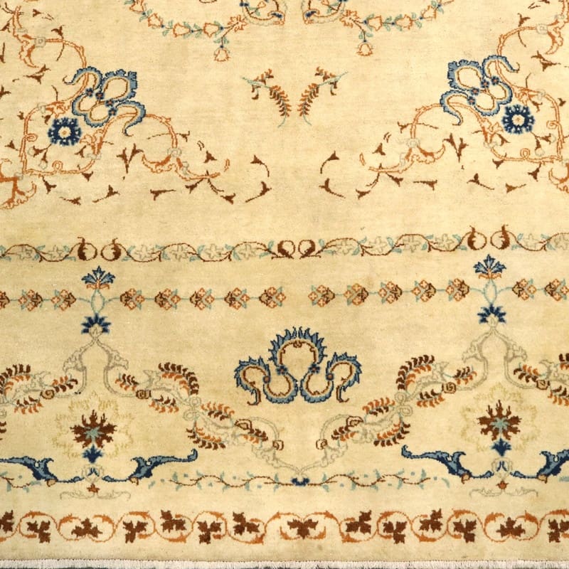 Kashan Perserteppich antik, 369 × 269 cm, Wolle