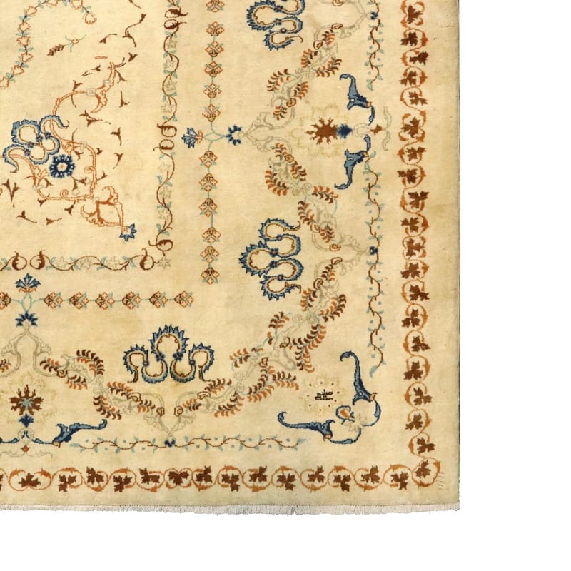 Kashan Perserteppich antik, 369 × 269 cm, Wolle