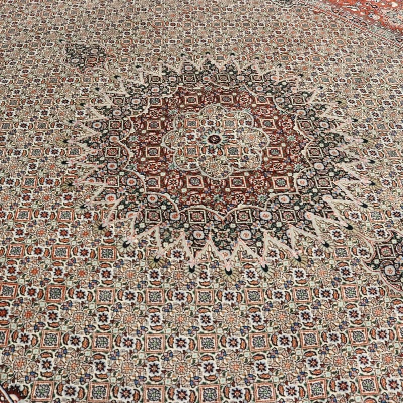 Handgeknüpfter Moud Perserteppich 342 × 247 cm