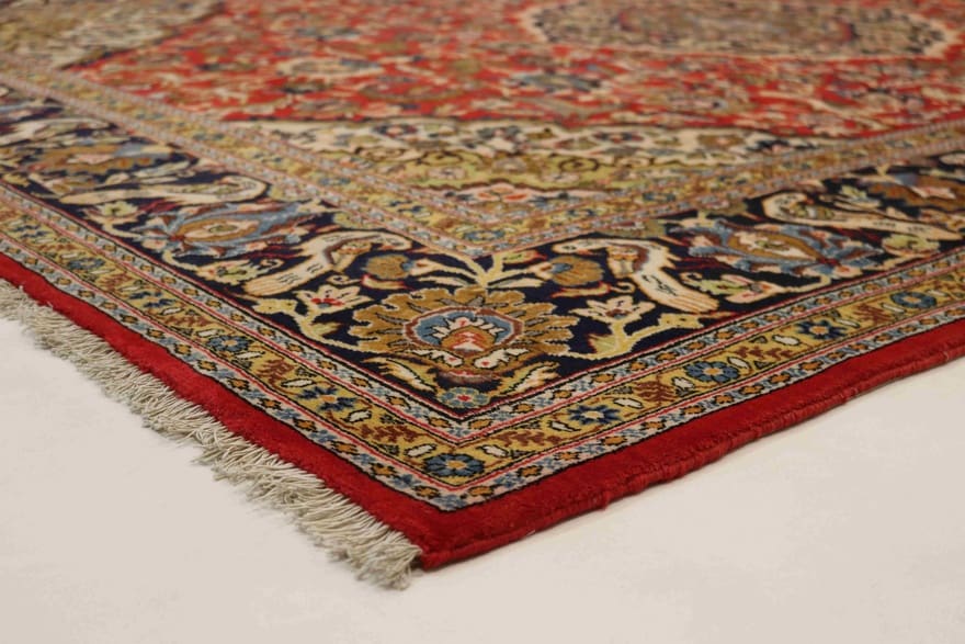 Handgeknüpfter Ghom Perserteppich, 352 × 235 cm, Wolle