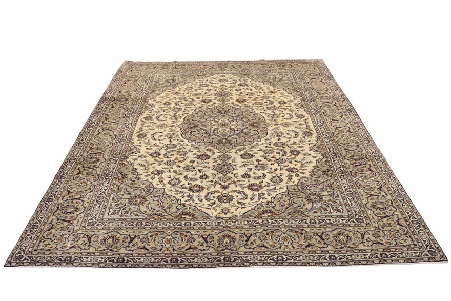 Kashan Perserteppich 368 × 272 cm aus Wolle, handgeknüpft