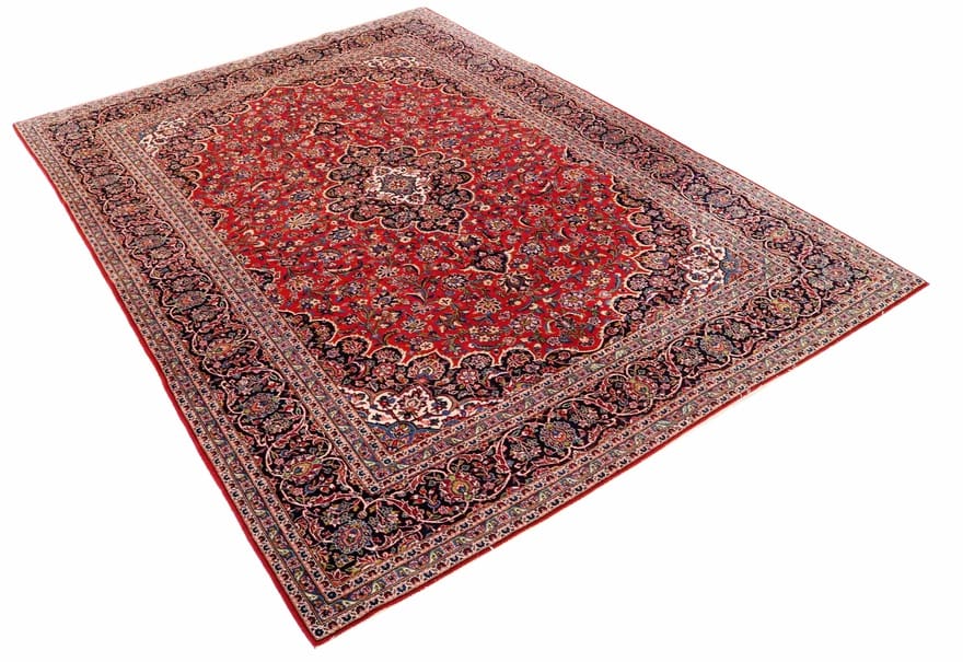 Kashan Perserteppich 365 × 267 cm aus Wolle, handgeknüpft