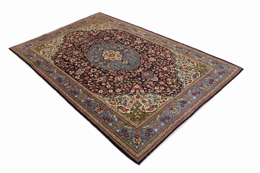 ghom-teppich-349x231-cm-aus-seide-handgeknupft-luxurios-2 Ghom Perserteppich 347 × 230 cm aus Wolle, handgeknüpft