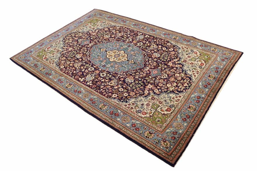 ghom-teppich-349x231-cm-aus-seide-handgeknupft-luxurios-3 Ghom Perserteppich 347 × 230 cm aus Wolle, handgeknüpft