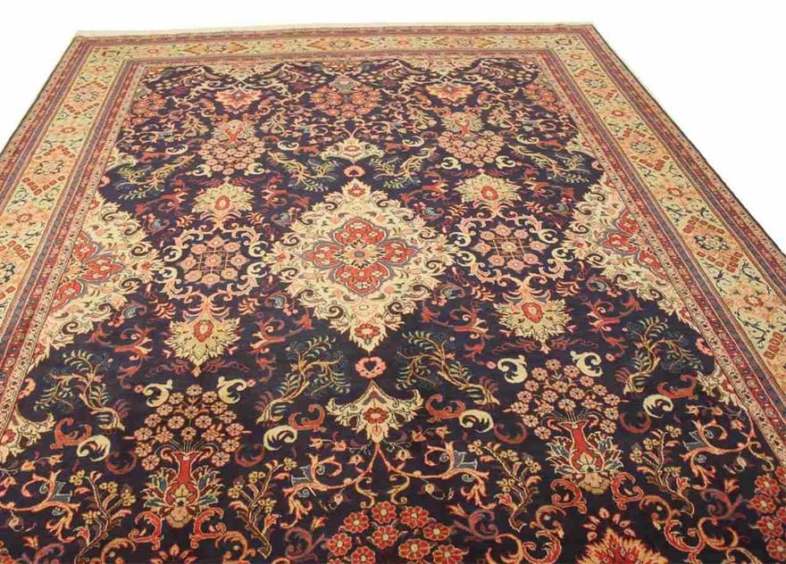 Handgeknüpfter Sarough Farahan Perserteppich, 368 × 271 cm, Wolle