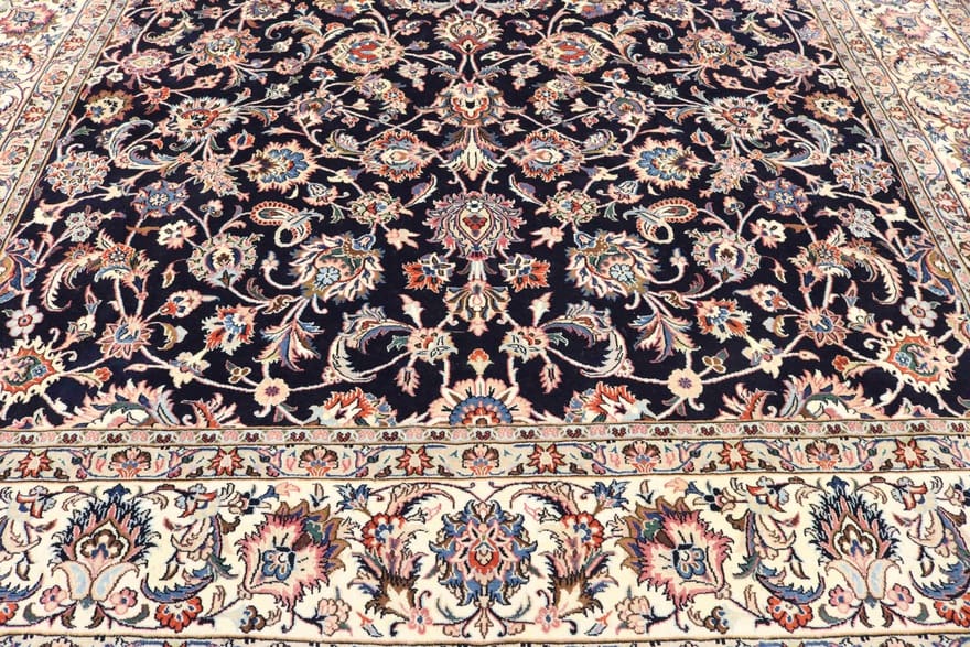orientteppich-mashad-sherkat-360x244-cm-robust-rot-blau-handgeknupft-2 Mashhad Perserteppich aus Iran, 358 × 243 cm