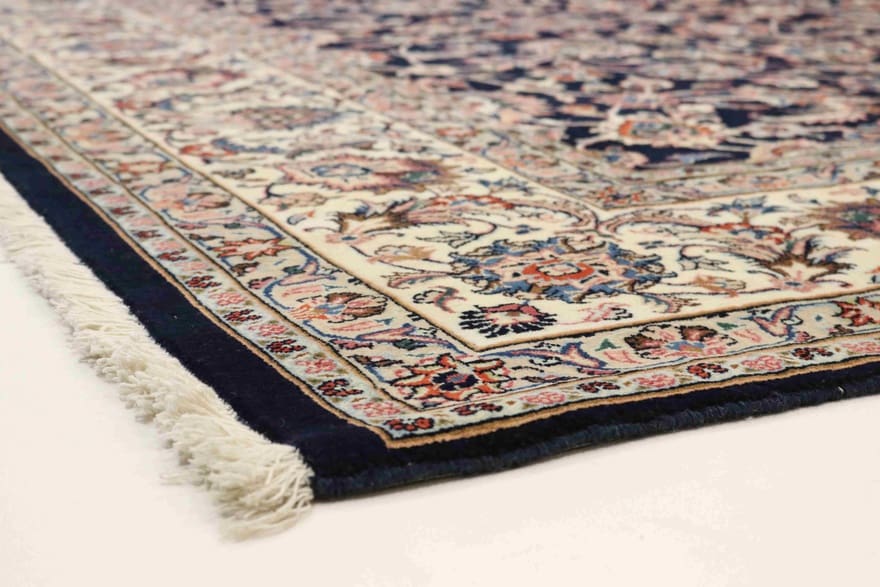 orientteppich-mashad-sherkat-360x244-cm-robust-rot-blau-handgeknupft-6 Mashhad Perserteppich aus Iran, 358 × 243 cm