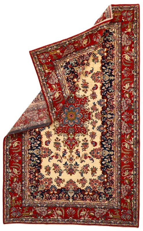 najafabad-antiker-perserteppich-327x204-cm-florale-muster-handgeknupft-2 Antiker Perserteppich aus Iran, 325 × 203 cm