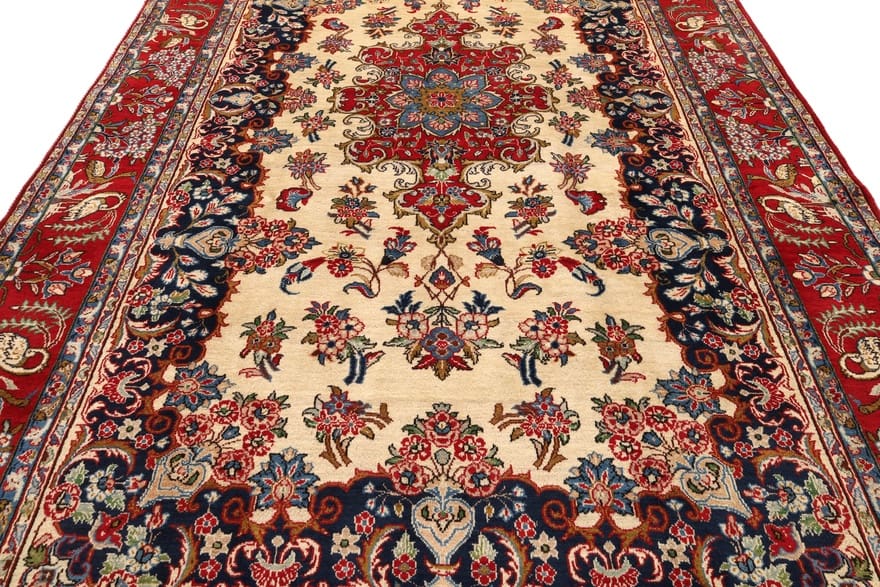 najafabad-antiker-perserteppich-327x204-cm-florale-muster-handgeknupft-4 Antiker Perserteppich aus Iran, 325 × 203 cm