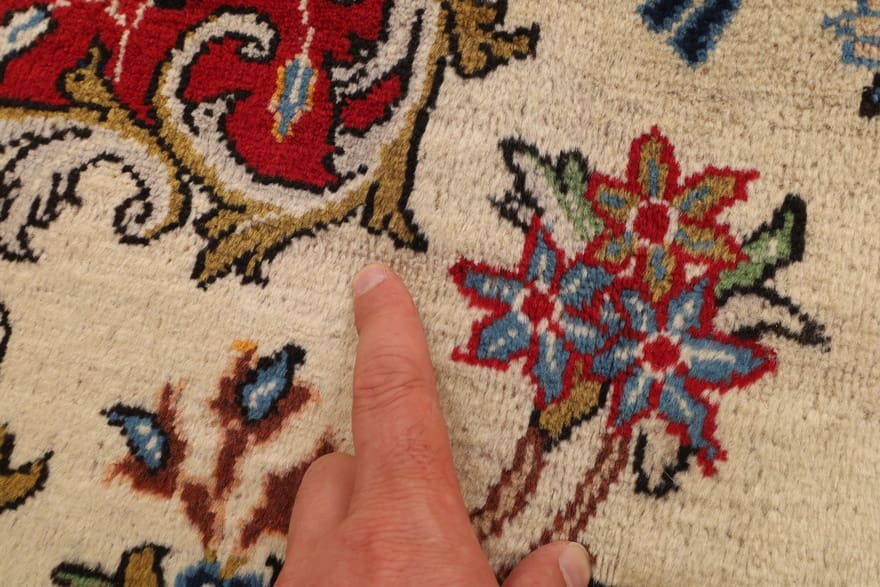 najafabad-antiker-perserteppich-327x204-cm-florale-muster-handgeknupft-6 Antiker Perserteppich aus Iran, 325 × 203 cm