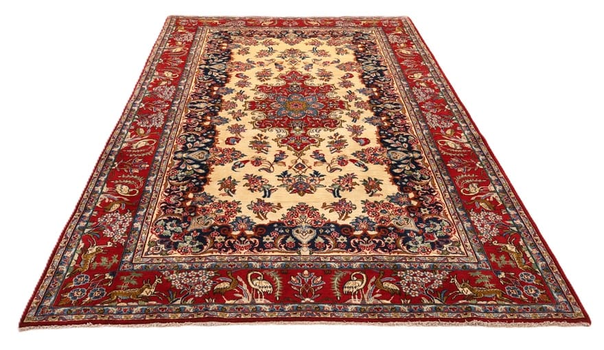 najafabad-antiker-perserteppich-327x204-cm-florale-muster-handgeknupft-9 Antiker Perserteppich aus Iran, 325 × 203 cm