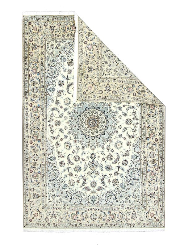 Nain Perserteppich 298 × 200 cm aus Wolle & Seide, handgeknüpft