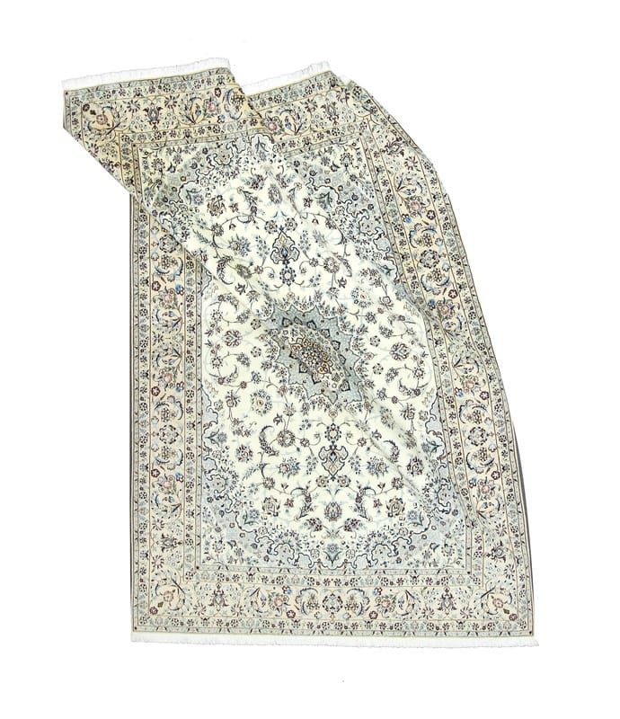 Nain Perserteppich 298 × 200 cm aus Wolle & Seide, handgeknüpft