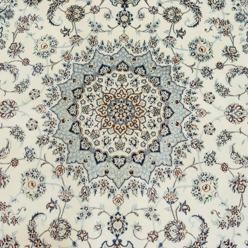Nain Perserteppich 298 × 200 cm aus Wolle & Seide, handgeknüpft