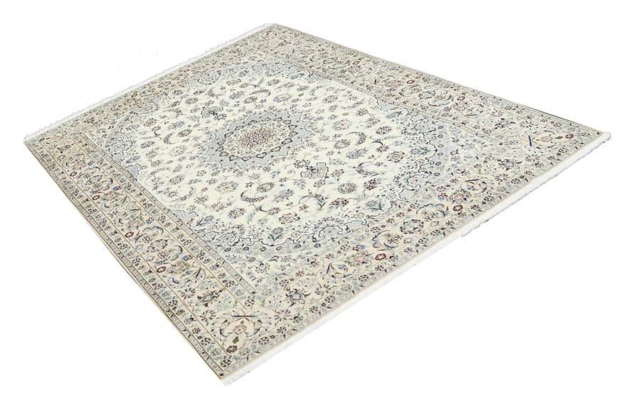 Nain Perserteppich 298 × 200 cm aus Wolle & Seide, handgeknüpft