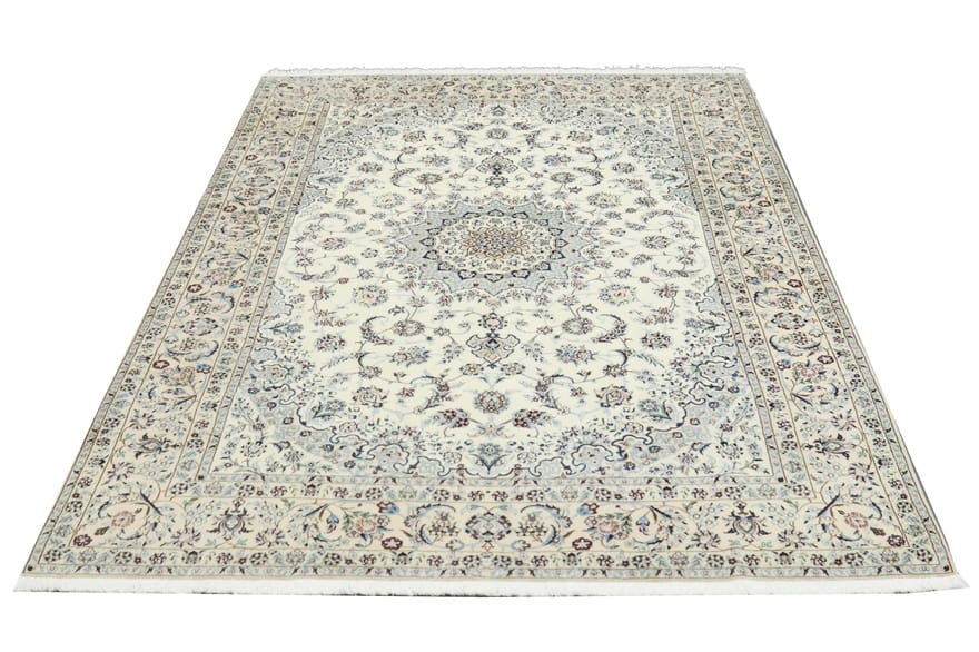 Nain Perserteppich 298 × 200 cm aus Wolle & Seide, handgeknüpft