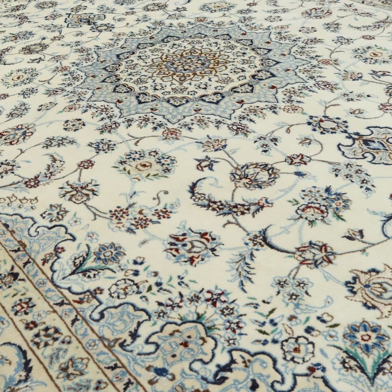 Nain Perserteppich 298 × 200 cm aus Wolle & Seide, handgeknüpft