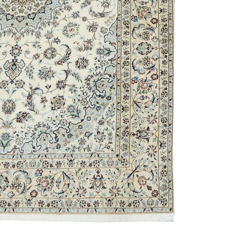 Nain Perserteppich 298 × 200 cm aus Wolle & Seide, handgeknüpft