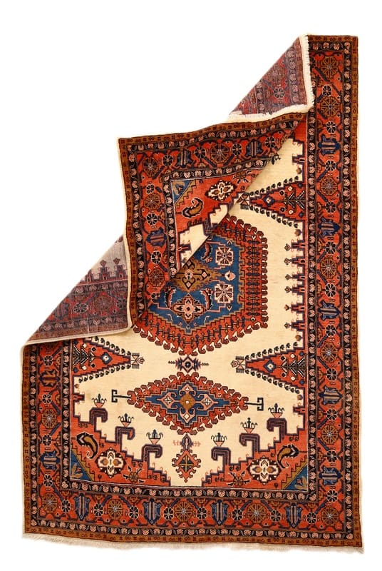 Handgeknüpfter Sarough Farahan Perserteppich, 318 × 210 cm, Wolle & Seide