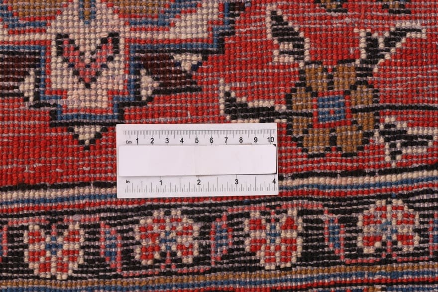 Handgeknüpfter Sarough Farahan Perserteppich, 318 × 210 cm, Wolle & Seide