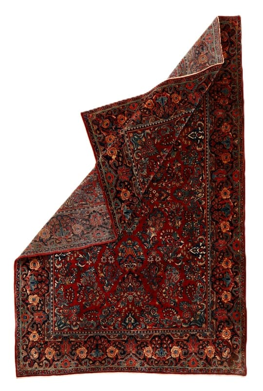 Sarough Farahan Perserteppich antik, 276 × 182 cm, Wolle