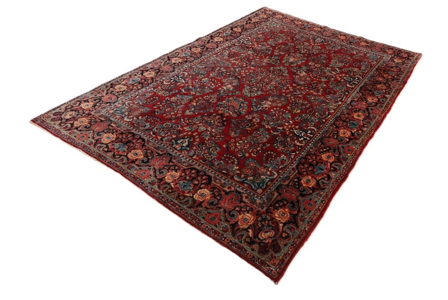 Sarough Farahan Perserteppich antik, 276 × 182 cm, Wolle