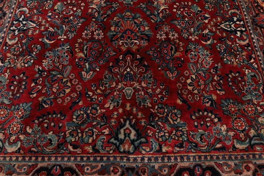 Sarough Farahan Perserteppich antik, 276 × 182 cm, Wolle
