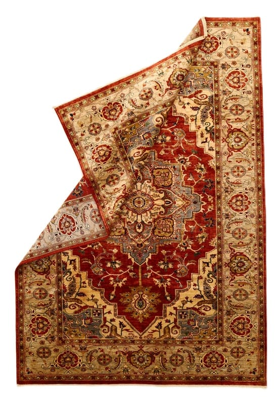 Handgeknüpfter Heriz Ziegler Orientteppich, 290 × 199 cm, Wolle