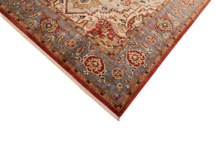 Heriz Ziegler Orientteppich 305 × 202 cm aus Wolle, handgeknüpft