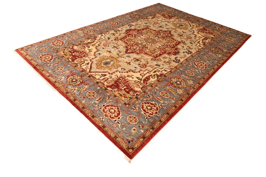 Heriz Ziegler Orientteppich 305 × 202 cm aus Wolle, handgeknüpft