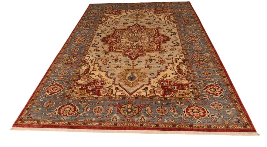 Heriz Ziegler Orientteppich 305 × 202 cm aus Wolle, handgeknüpft