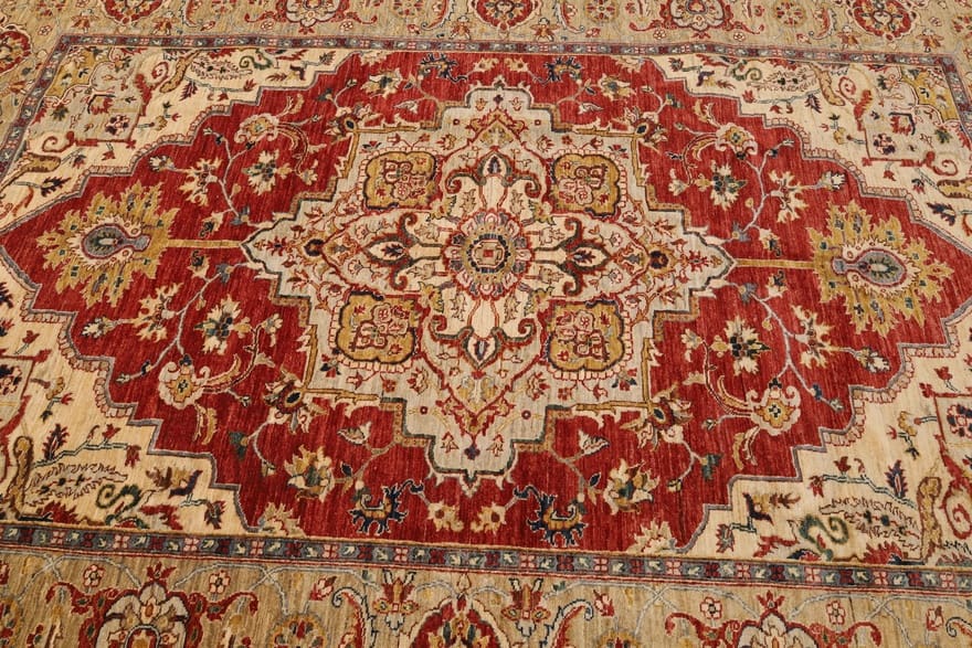 Handgeknüpfter Heriz Ziegler Orientteppich 297 × 198 cm