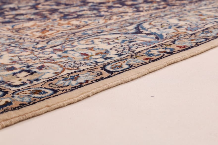Handgewebter Nain Perserteppich, 300 × 208 cm, Wolle & Seide