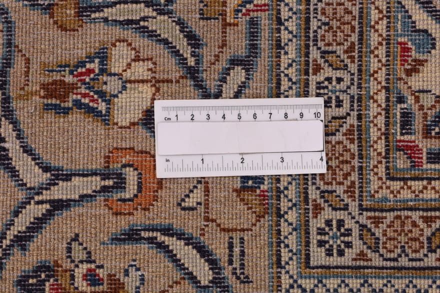 Handgeknüpfter Kashan Perserteppich, 295 × 196 cm, Wolle