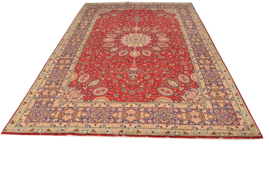 Handgeknüpfter Täbriz Perserteppich, 300 × 200 cm, Wolle