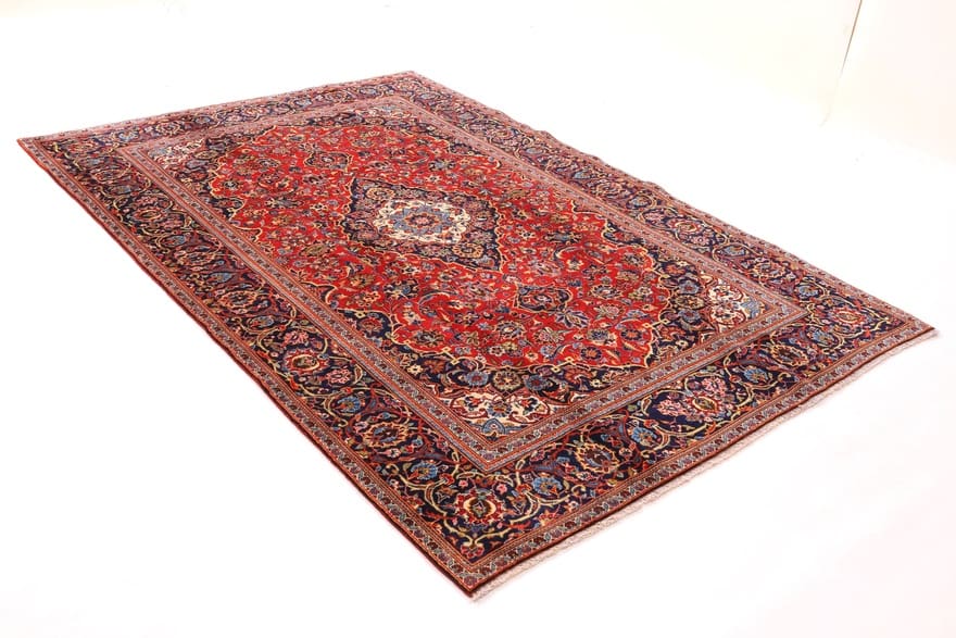 Kashan Perserteppich 292 × 196 cm aus Wolle, handgeknüpft