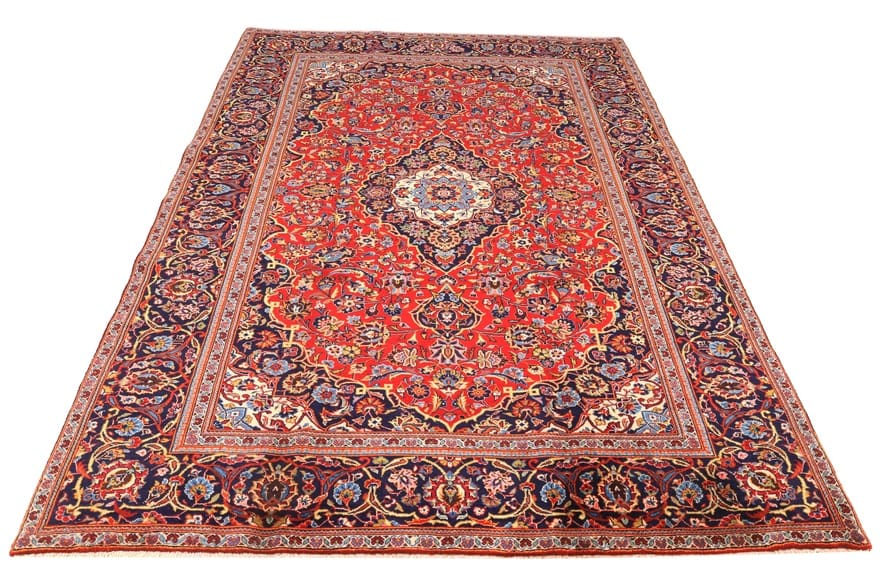 Kashan Perserteppich 292 × 196 cm aus Wolle, handgeknüpft