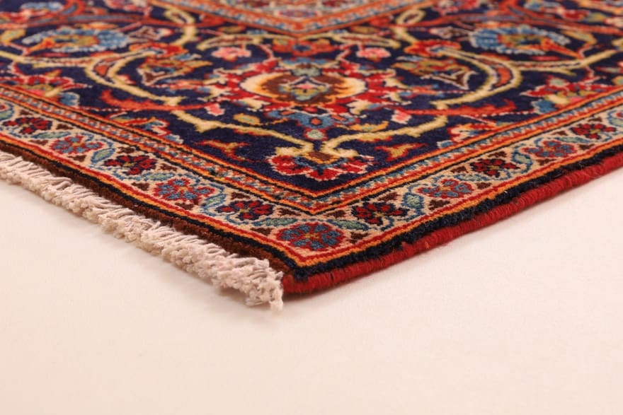 Kashan Perserteppich 292 × 196 cm aus Wolle, handgeknüpft