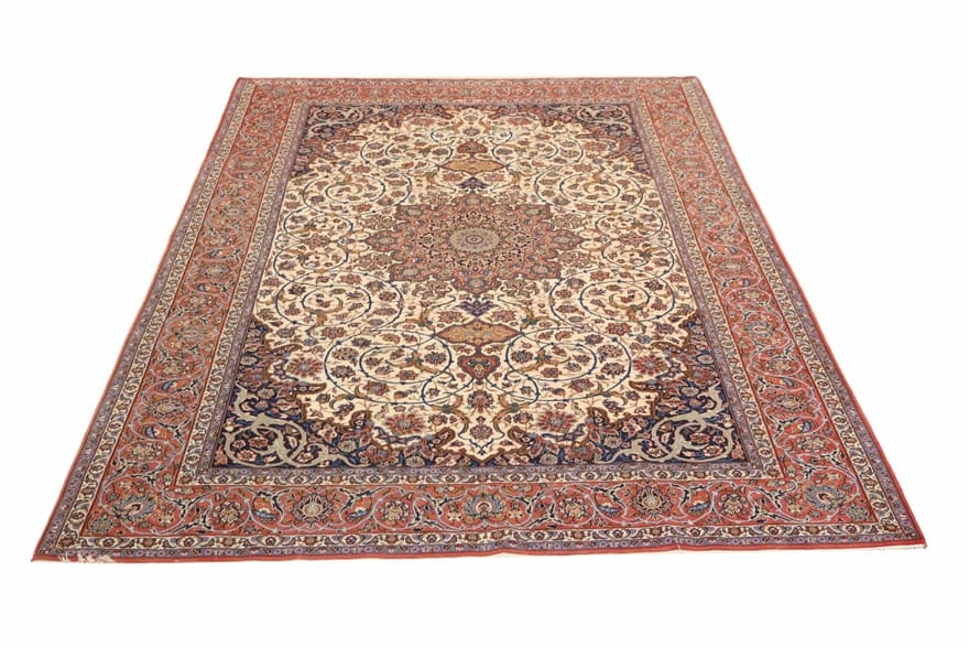 Handgeknüpfter Isfahan Perserteppich 315 × 200 cm