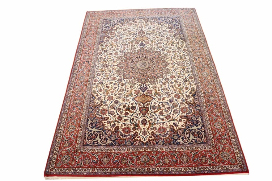 Handgeknüpfter Isfahan Perserteppich 315 × 200 cm