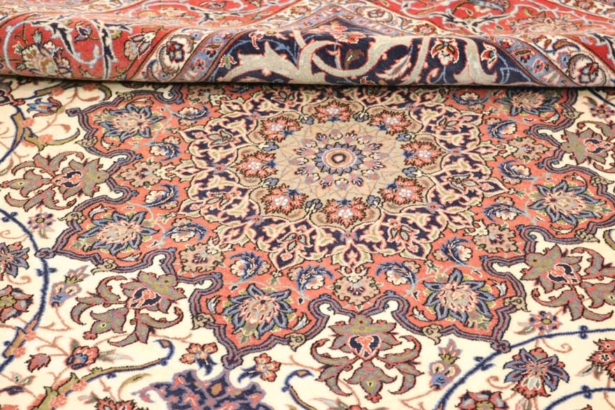 Handgeknüpfter Isfahan Perserteppich 315 × 200 cm
