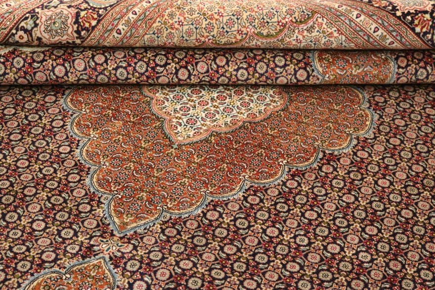 tabriz-teppich-286x204-cm-50-raj-handgeknupft-perserteppich-4 Täbriz Perserteppich 286 × 204 cm aus Wolle & Seide, handgeknüpft