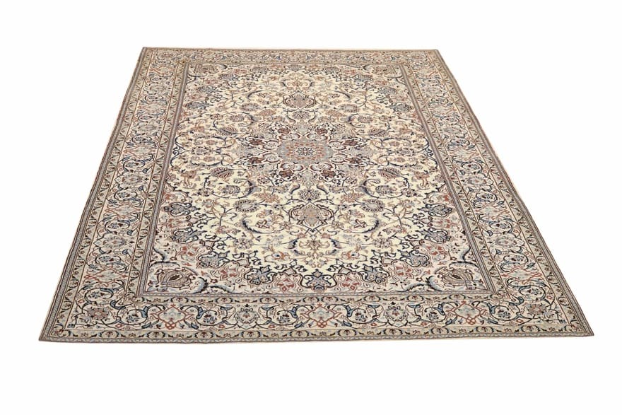 Nain Perserteppich 302 × 207 cm aus Wolle & Seide, handgeknüpft