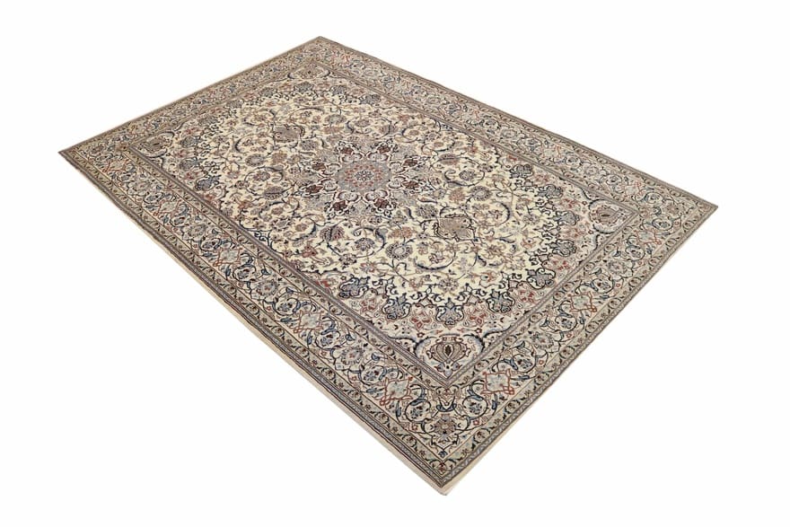 Nain Perserteppich 302 × 207 cm aus Wolle & Seide, handgeknüpft