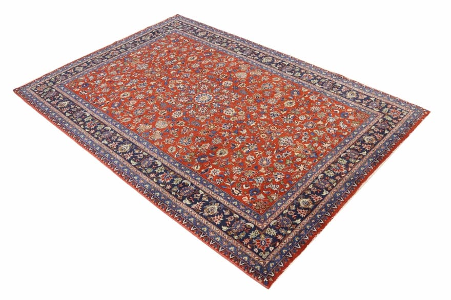 Handgeknüpfter Kashan Perserteppich 290 × 197 cm