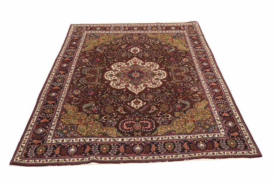 tabriz-40-raj-teppich-302x200-cm-handgeknupft-perserteppich-1 Handgeknüpfter Täbriz Perserteppich 302 × 200 cm