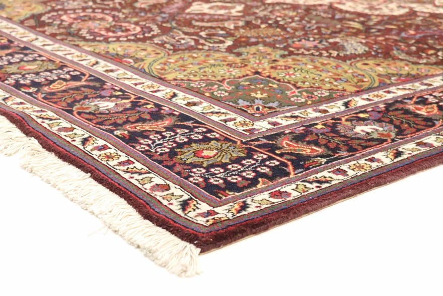 tabriz-40-raj-teppich-302x200-cm-handgeknupft-perserteppich-4 Handgeknüpfter Täbriz Perserteppich 302 × 200 cm