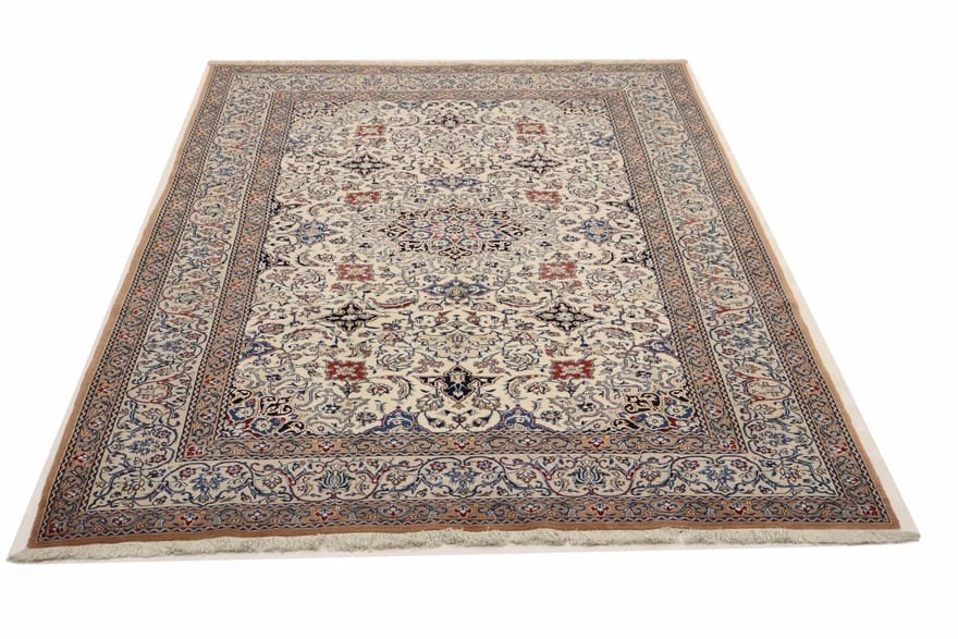 Nain Perserteppich 310 × 200 cm aus Wolle & Seide, handgeknüpft