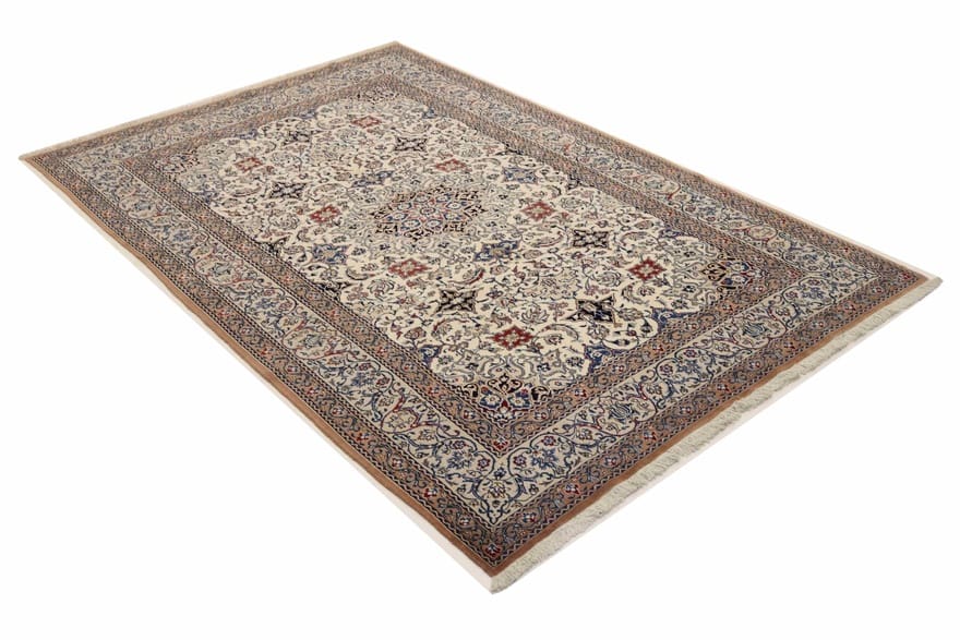 Nain Perserteppich 310 × 200 cm aus Wolle & Seide, handgeknüpft