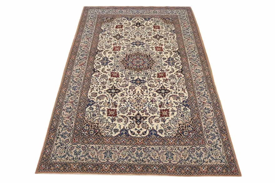 Nain Perserteppich 310 × 200 cm aus Wolle & Seide, handgeknüpft